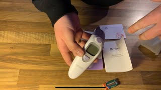 HYLOGY Thermometer Fever Digital Medical Forehead and Ear Thermometer unboxing and instructions [upl. by Moise]