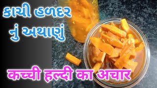 કાચી હળદરનું અથાણુંकच्ची हल्दी का अचारKachi Haldar Nu AthanuKachhi Haldi Ka AcharGujarati Recipe [upl. by Einaled696]