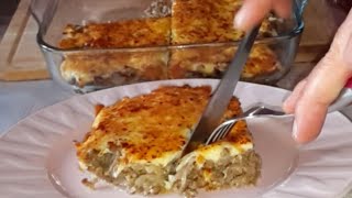 Börek Tadında Fırında Kıymalı Yumurta ve Milföy Börek Tarifi [upl. by Emlen]