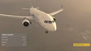 Storm Eunice  Airbus A320  Birmingham Airport EGBB  Microsoft Flight Simulator [upl. by Rotce794]