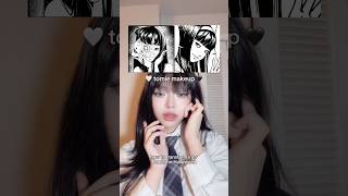 tomie halloween makeup tutorial 🖤🤍 [upl. by Lemart]