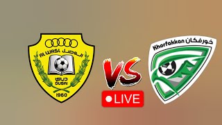 AlWasl SC vs Khor Fakkan SSC United Arab Emirates ProLeague Football Live Scores [upl. by Aida]