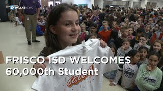 Frisco ISD celebrates 60000 student in district [upl. by Coco]