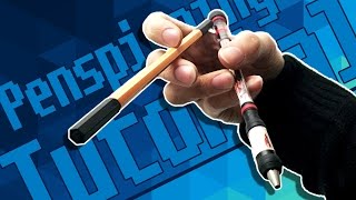 Penspinning Tutorial für Anfänger  THUMBAROUND Linkshänder  RechtshänderDeutsch [upl. by Adine23]