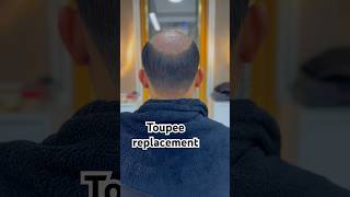 Hair toupee replacement toupee viralvideo toupeeformen [upl. by Hogg]