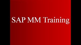 SAP ECC MM Training  Procurement of Consumable Materials Video 6  SAP MM Material Management [upl. by Natam]