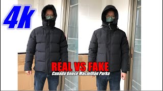 Real vs Fake Canada Goose Macmillan Parka SUPLOOK [upl. by Ynagoham]