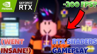 ROBLOX SKYWARS BUT WITH RTX SHADERS Next Level GAMEPLAY [upl. by Morita]