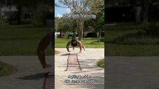 Agility Ladder Ski Jump Pushups shorts youtubeshorts youtube trending viralvideo fitness fyp [upl. by Sedicla76]