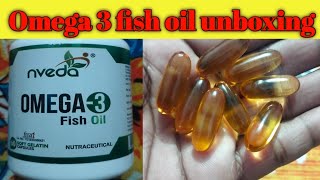 Omega 3 fish oil first time unboxing [upl. by Ahsinik]