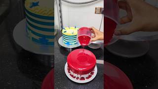 Red velvet glaze cake shortvideo viralvideo foryourpage ❤️❤️❤️❤️ [upl. by Nauqat628]