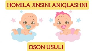 HOMILA JINSINI ANIQLASH OSON USULI [upl. by Nahshun]