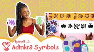 Learn About Adinkra Symbols  Adinkra Village Adventure  Craft Make Easy Adinkra Stamps  Kids [upl. by Edny]