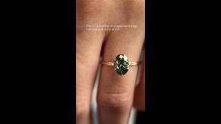 Trestle Ring with Green Diamond Focal [upl. by Hada]