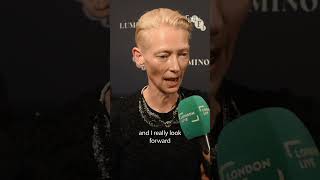 Tilda Swinton at the BFI Luminous Fundraising Gala [upl. by Nyladgam581]