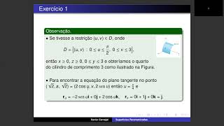 Vídeo 1  Superfícies Parametrizadas [upl. by Peoples]