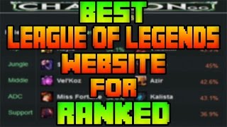 Best League of Legends Website for Ranked  Championgg  Patch 619 [upl. by Eynobe]