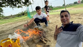 Jungle Mein Maggi Banadi 😍  Rohan Chahal Vlogs [upl. by Terrag984]