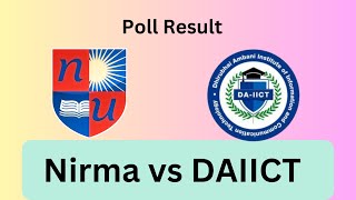 DAIICT vs Nirma Which is the best college [upl. by Hortensa]