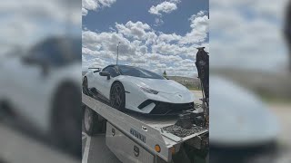 Attempted Lamborghini smuggling foiled [upl. by Nosyt]