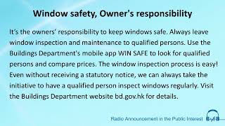 Window safety Owners responsibility [upl. by Rayner743]