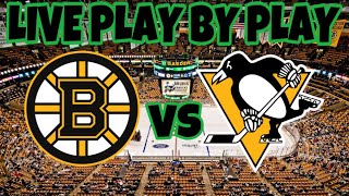 Boston Bruins vs Pittsburgh Penguins Live Play By Play And Reactions bruins penguins nhl live [upl. by Dasa]