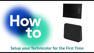 How to Setup your Technicolor 4134 for the First Time [upl. by Sephira]