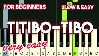 MOIRA DELA TORRE  TITIBOTIBO  SLOW amp EASY PIANO TUTORIAL [upl. by Eitten]