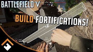 Battlefield V How to Build Fortifications [upl. by Okechuku]