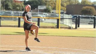 Softball Pitching Tips Generating leg power  Amanda Scarborough [upl. by Marquis]