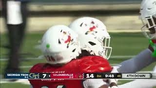 Highlights 19 Louisville Football v Georgia Tech [upl. by Lehctim2]