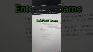Generate an App Password in Google Account youtubeshorts password app google gmail shorts [upl. by Prakash528]