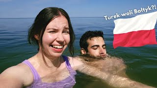 TUREK woli POLSKIE morze 🇵🇱 🇹🇷 Sarbinowo VLOG  Kawa po turecku [upl. by Toiboid]