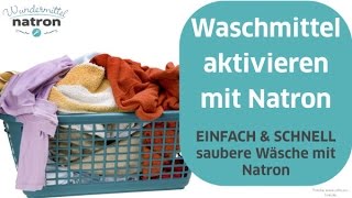 Sag dreckiger Wäsche ade  Mit Natron Waschmittel aktivieren [upl. by Nnylamme]