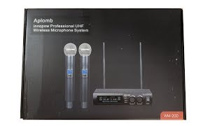 Aplomb Innopow Wireless Mic WM200 Unboxing  Review [upl. by Adlare300]