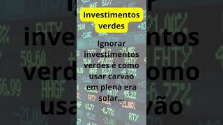 🔴 Aplicação de recursos em projetos e empresas que promovem a sustentabilidade [upl. by Swope]