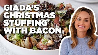 How to Make Giadas Christmas Stuffing with Baco  Giada at Home  Food Network [upl. by Waxman401]