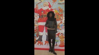 THE LEATHER MUSE CHRISTMAS SHOPPING in my NEW LEATHER BOOTS with matching black LEATHER OUTFIT [upl. by Boigie593]