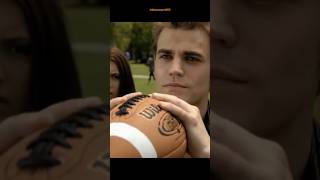 Taylor throw a boll at Stefan 🏈🏈🏈 thevampirediaries [upl. by Inaboy]