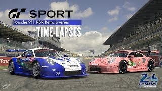 GT Sport  Porsche 911 RSR Retro Liveries  Le Mans 2018 [upl. by Ain848]