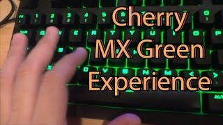 What do Cherry MX Greens Feel Like Cherry MX Green Typing Experience [upl. by Claudia]