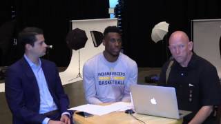 Media Day 2016 Thaddeus Young Joins Pat Boylan and Mark Boyle [upl. by Docia]