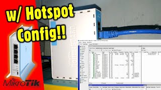 HOW TO CONFIGURE MikroTik hAP lite  Complete StepbyStep  with Bandwidth Management amp Hotspot [upl. by Yelrehs]