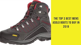 The Top 3 Best Mens Asolo Boots To Buy In 2019 [upl. by Nahraf]