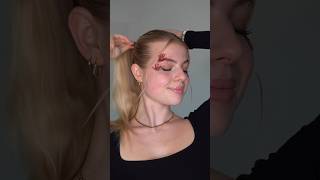 halloween eye makeup tutorial 🩸🤍 [upl. by Dlared460]