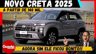 🚨🔥NOVO HYUNDAI CRETA 2025 CHEGA AO BRASIL E VAI VENDER MAIS QUE TCROSS E TOYOTA YARIS CROSS🚨🔥 [upl. by Strong]