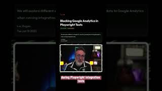 Blocking Google Analytics in Playwright Tests 😲 [upl. by Renfred847]