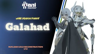 Review ANIMESTER 112 Nuclear Gold Reconstruction White Dragon Knight Galahad  Model kit [upl. by Zerimar]