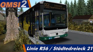 OMSI 2  Städtedreieck 21 Linie R56 nach Laupendahl ZOB mit einem MB Citaro Facelift Ü  5 [upl. by Lladnew]