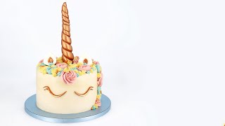 🦄 GATEAU LICORNE SANS PÂTE À SUCRE 🦄 [upl. by Ainej]